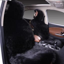 image-All-inclusive Car Seat Cover Plush Cushion Three-piece Cushion Universal Cushion Winter