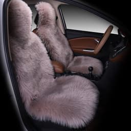 image-All-inclusive Car Seat Cover Plush Cushion Three-piece Cushion Universal Cushion Winter