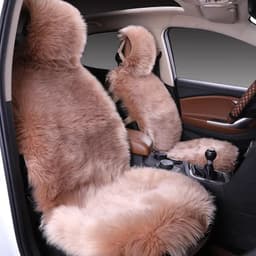 image-All-inclusive Car Seat Cover Plush Cushion Three-piece Cushion Universal Cushion Winter