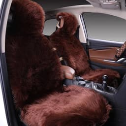 image-All-inclusive Car Seat Cover Plush Cushion Three-piece Cushion Universal Cushion Winter