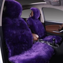 image-All-inclusive Car Seat Cover Plush Cushion Three-piece Cushion Universal Cushion Winter