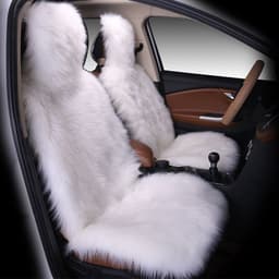 image-All-inclusive Car Seat Cover Plush Cushion Three-piece Cushion Universal Cushion Winter