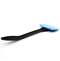 image-microfiber car window cleaner with brush long handle car washer, windshield wiper, glass cleaning brush washable cloth fabric practice tool