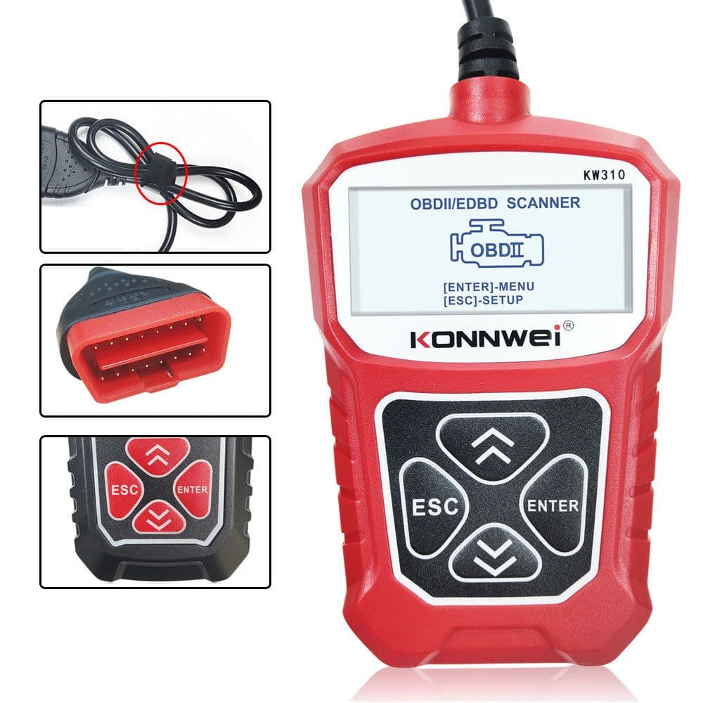 image-KW310 Car Diagnostic Scanner Scanner Barcode Reader Tool
