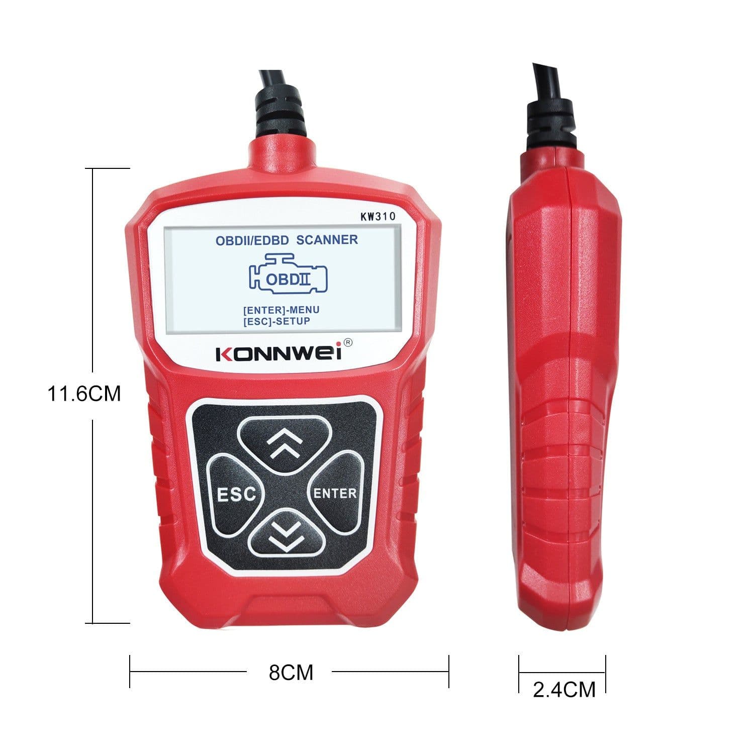 image-KW310 Car Diagnostic Scanner Scanner Barcode Reader Tool