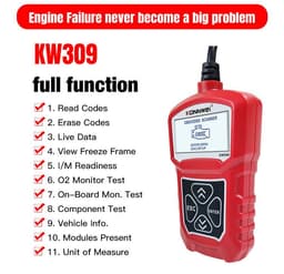 image-KW310 Car Diagnostic Scanner Scanner Barcode Reader Tool