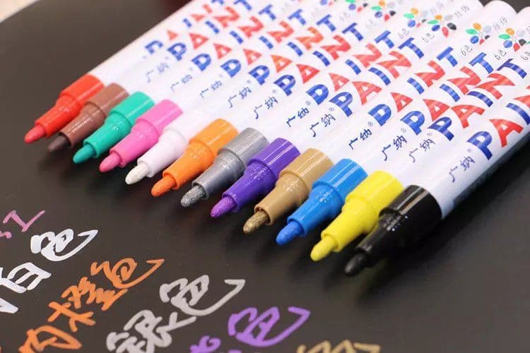image-Colorful Waterproof Pen Car Tyre Tire Tread CD Metal Permanent Paint