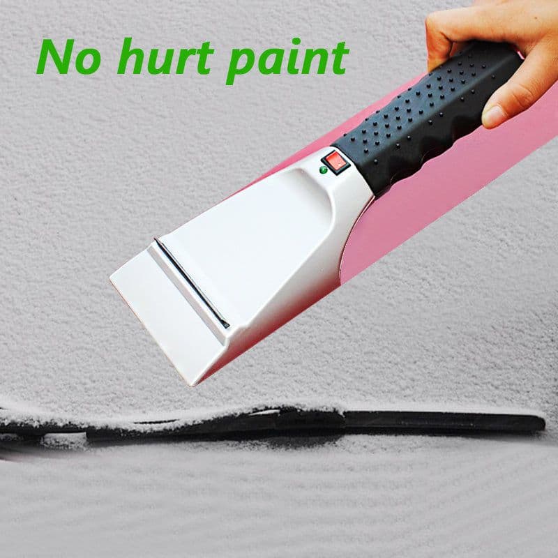 image-Heatable snow removal shovel for vehicle