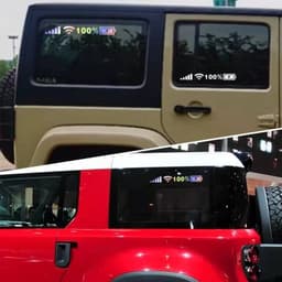image-Car Windshield Stickers Signal WiFi Power Vinyl Decal Mobile Phone Car Stickers Auto Exterior Decorative Accessories Decals