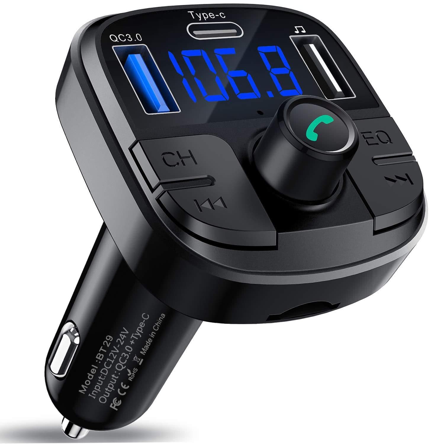 image-Car Mp3 Bluetooth Player Charger