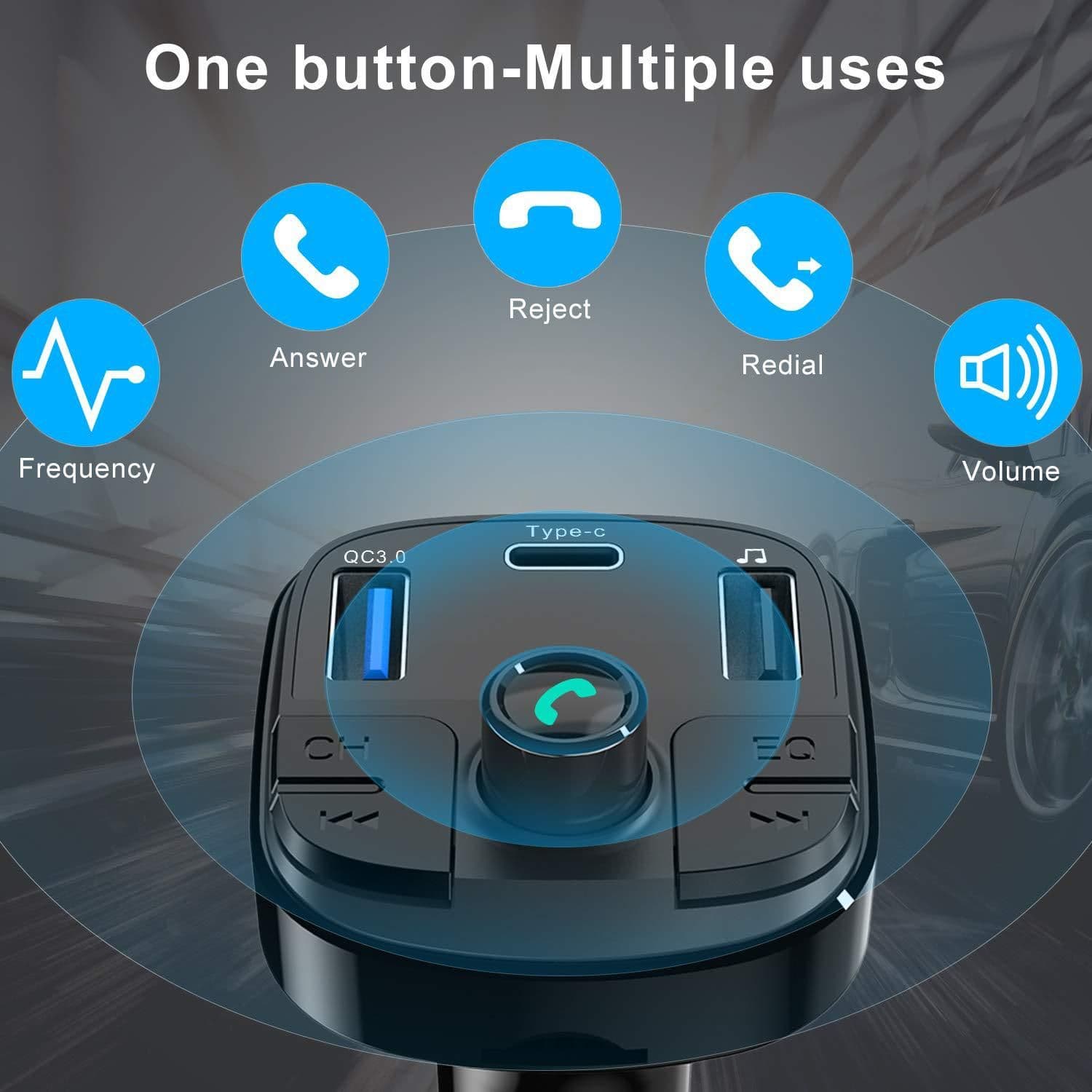image-Car Mp3 Bluetooth Player Charger