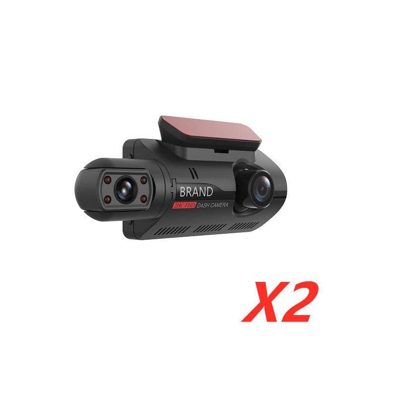 image-Hidden Driving Recorder 3 Inch IPS Screen, Front HD And Rear Non-Light Night Vision Dual Recording