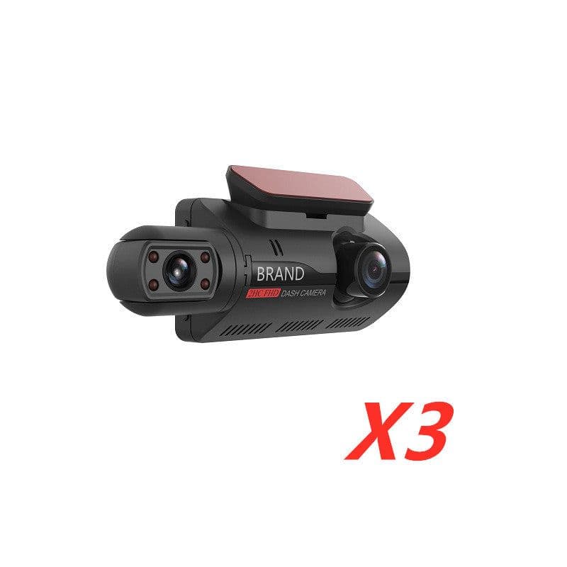 image-Hidden Driving Recorder 3 Inch IPS Screen, Front HD And Rear Non-Light Night Vision Dual Recording
