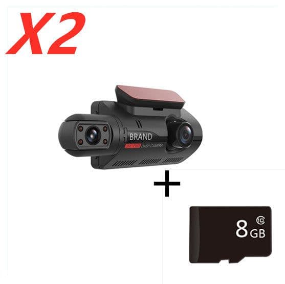image-Hidden Driving Recorder 3 Inch IPS Screen, Front HD And Rear Non-Light Night Vision Dual Recording