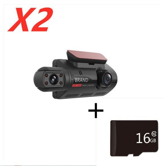 image-Hidden Driving Recorder 3 Inch IPS Screen, Front HD And Rear Non-Light Night Vision Dual Recording