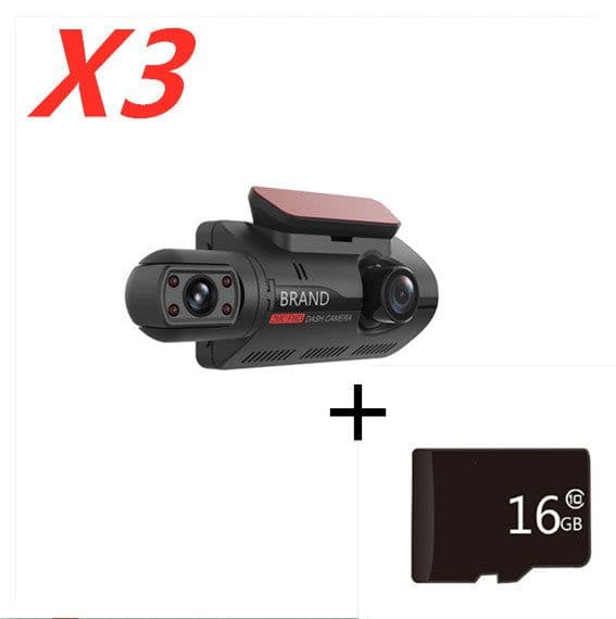 image-Hidden Driving Recorder 3 Inch IPS Screen, Front HD And Rear Non-Light Night Vision Dual Recording