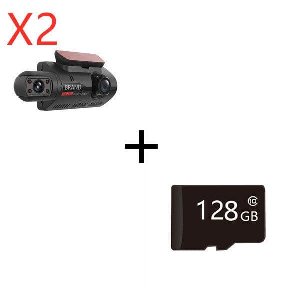 image-Hidden Driving Recorder 3 Inch IPS Screen, Front HD And Rear Non-Light Night Vision Dual Recording