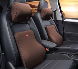 image-Car Headrest Neck Protector Backrest Car Seat Pillow Lumbar Pillow Memory Foam