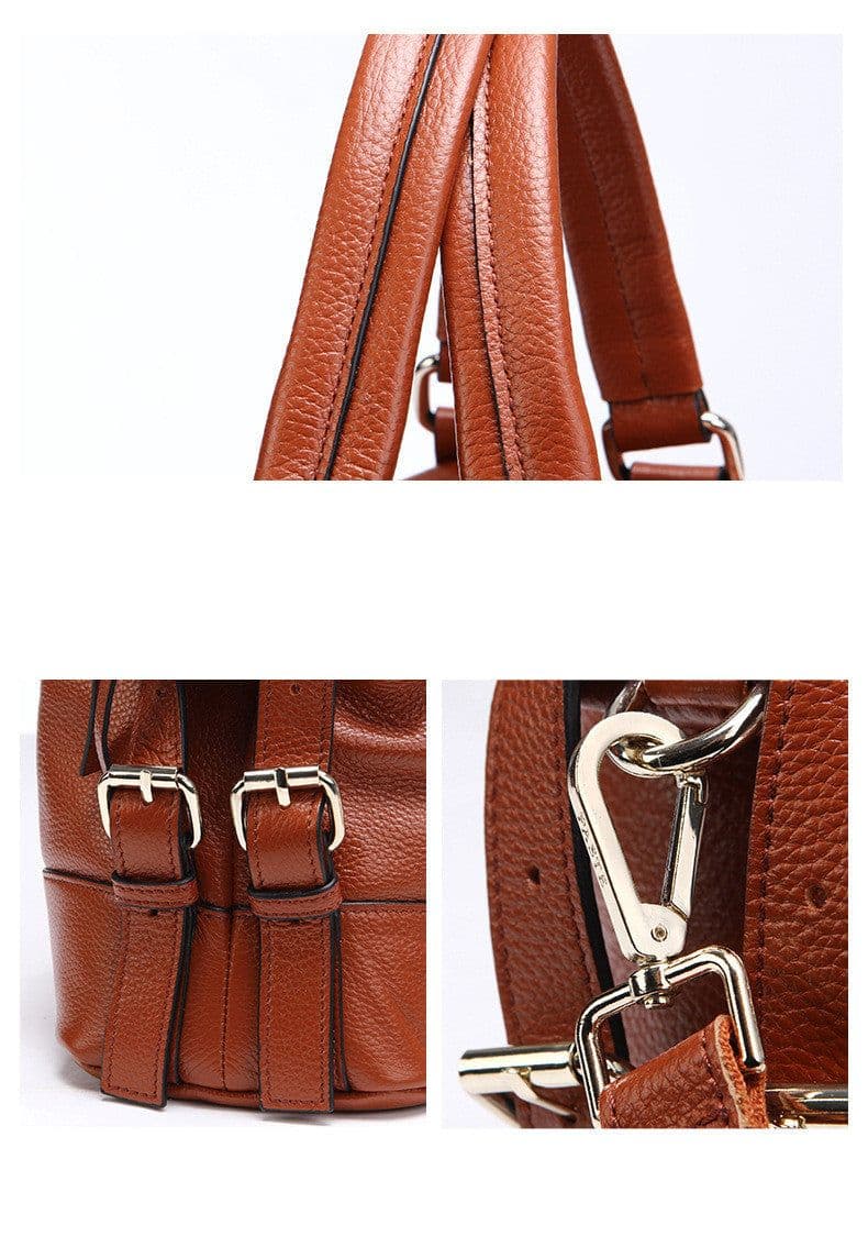 image-European And American Leather Top Layer Cowhide Bag For Ladies
