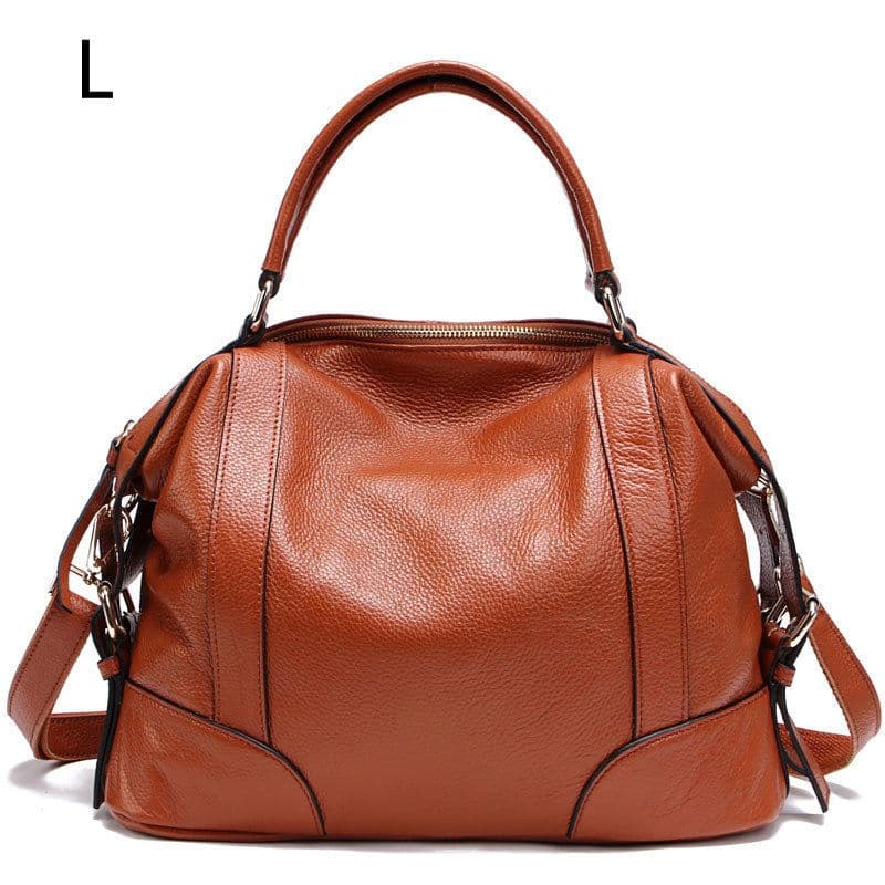 image-European And American Leather Top Layer Cowhide Bag For Ladies