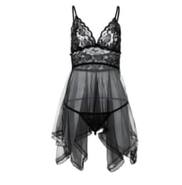 image-Sexy Lingerie Sexy Lingerie Front Slit Nightdress