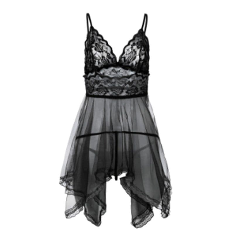 image-Sexy Lingerie Sexy Lingerie Front Slit Nightdress