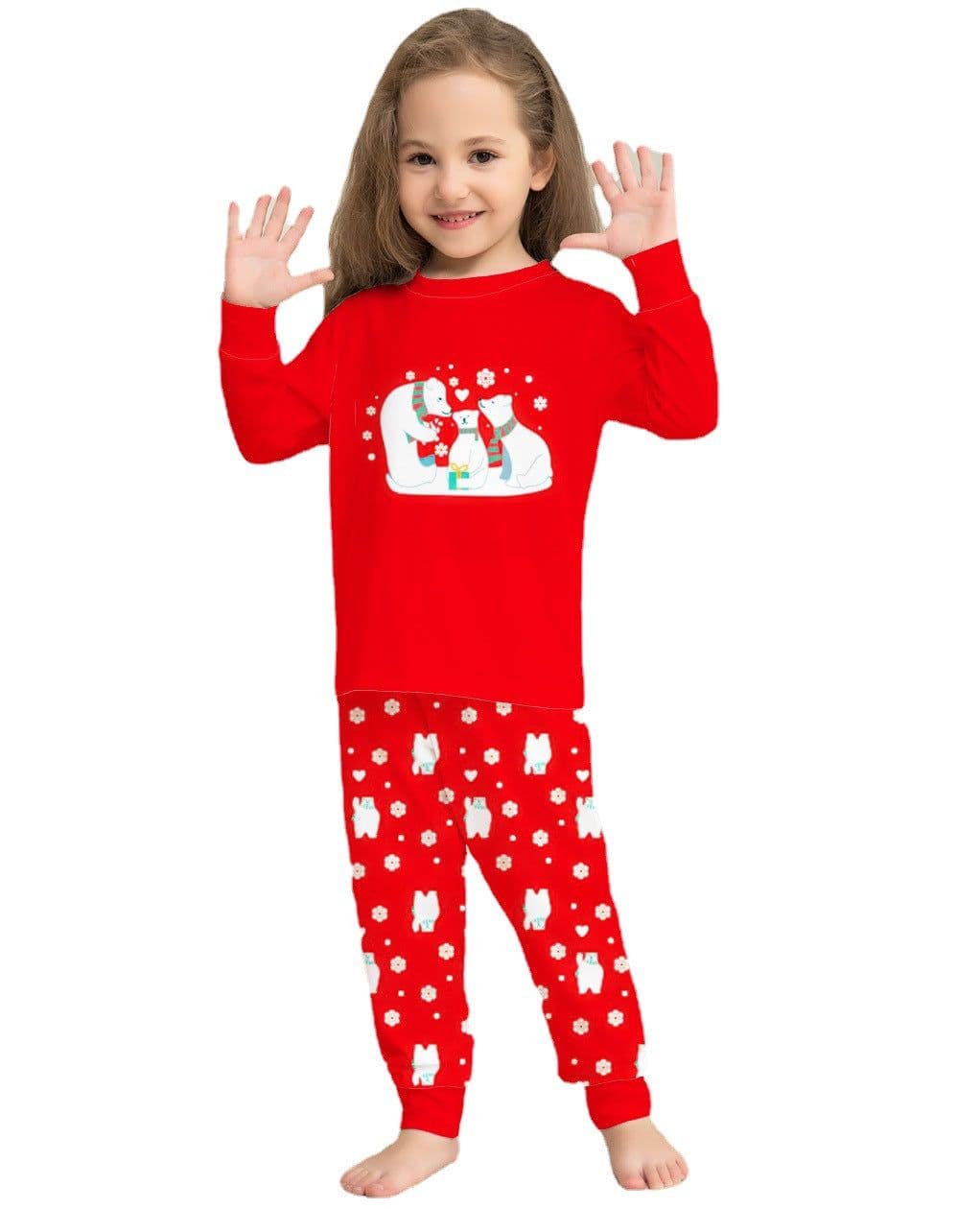 image-Christmas Family Pajamas Matching Sets Christmas Sleepwear Parent-Child Pjs Outfit For Christmas Holiday Xmas Party