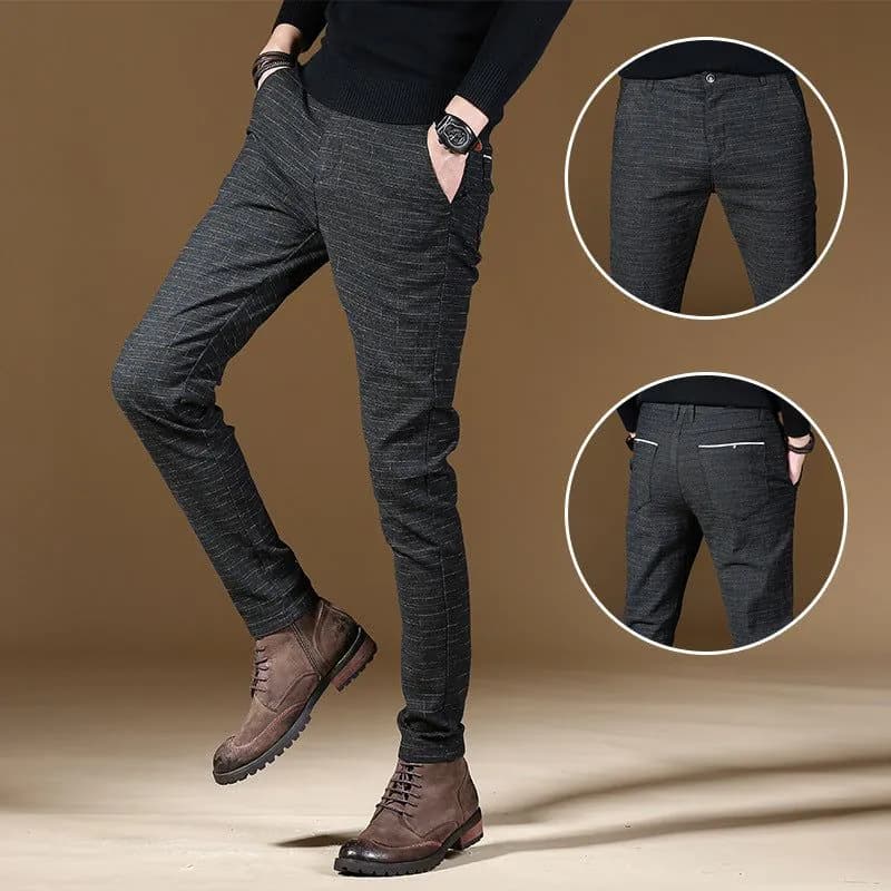 image-Fashion High Quality Men Pants Spring Autumn Men Pants