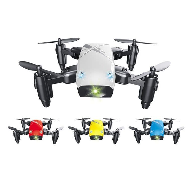 image-Micro Foldable RC Drone 3D Bearing Steering Wheel Remote Control Quadcopter Toys With Camera WiFi APP Control Helicopter Dron Kids Gift