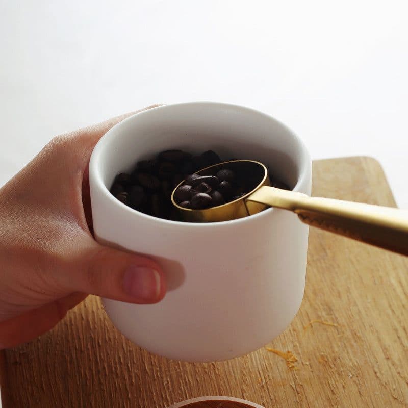 image-Kitchen ceramic wooden lid sealed storage jar