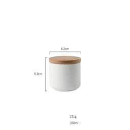 image-Kitchen ceramic wooden lid sealed storage jar