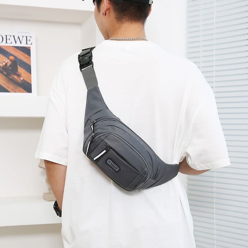 image-Men's Multifunctional Waist Bag Wear-resistant Waterproof Crossbody Bags