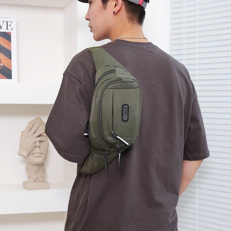 image-Men's Multifunctional Waist Bag Wear-resistant Waterproof Crossbody Bags