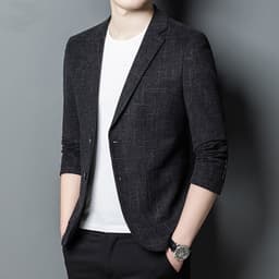 image-New Korean Elastic Men''s Casual Suit Men''s Slim Fashion Suit Top