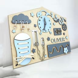 image-Busy Board Baby Unlocking Toy Montessori Teaching Aid