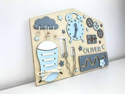 image-Busy Board Baby Unlocking Toy Montessori Teaching Aid