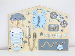 image-Busy Board Baby Unlocking Toy Montessori Teaching Aid