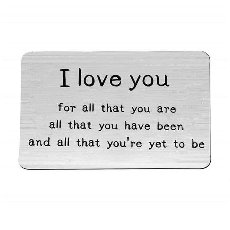 image-MOQ1 Custom Wallet Card Couple Souvenir Card
