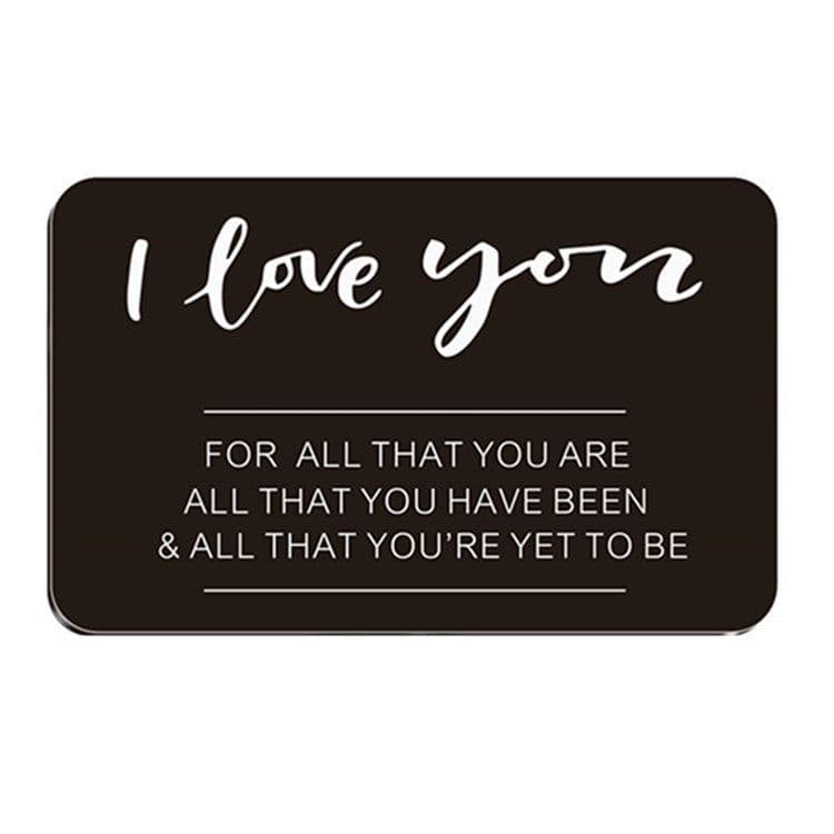image-MOQ1 Custom Wallet Card Couple Souvenir Card