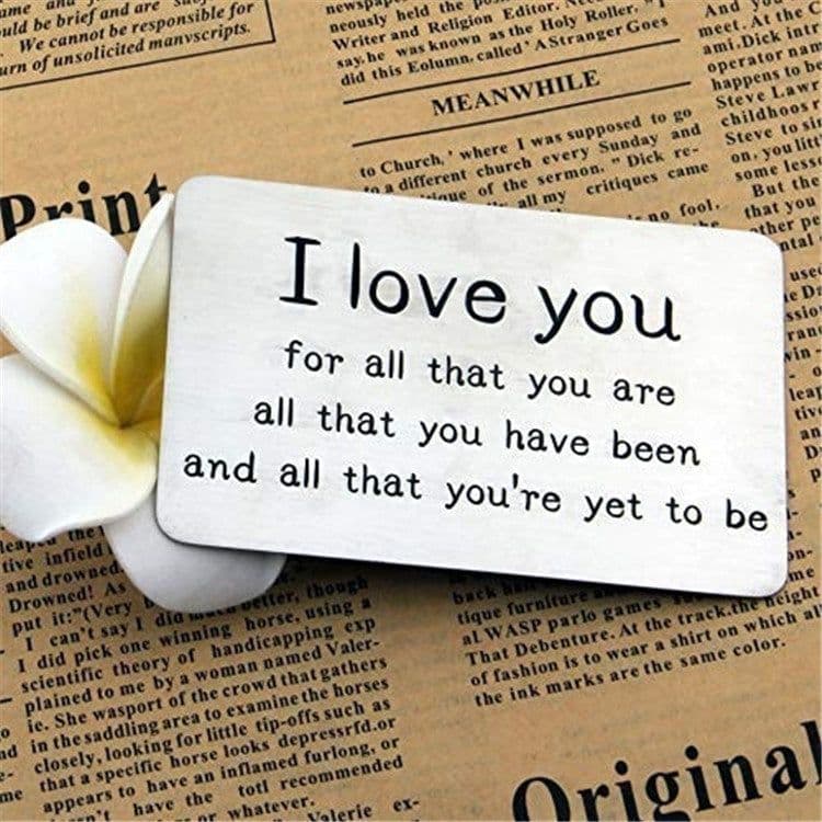 image-MOQ1 Custom Wallet Card Couple Souvenir Card
