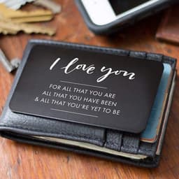 image-MOQ1 Custom Wallet Card Couple Souvenir Card