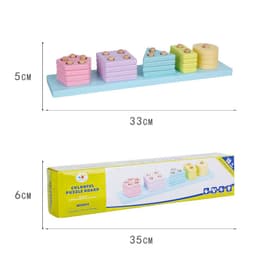 image-Children's wooden geometric shape toys