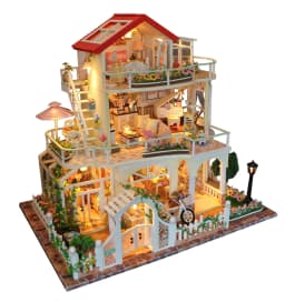 image-DIY cabin toy building blocks