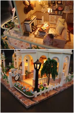 image-DIY cabin toy building blocks