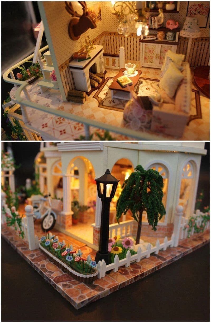 image-DIY cabin toy building blocks