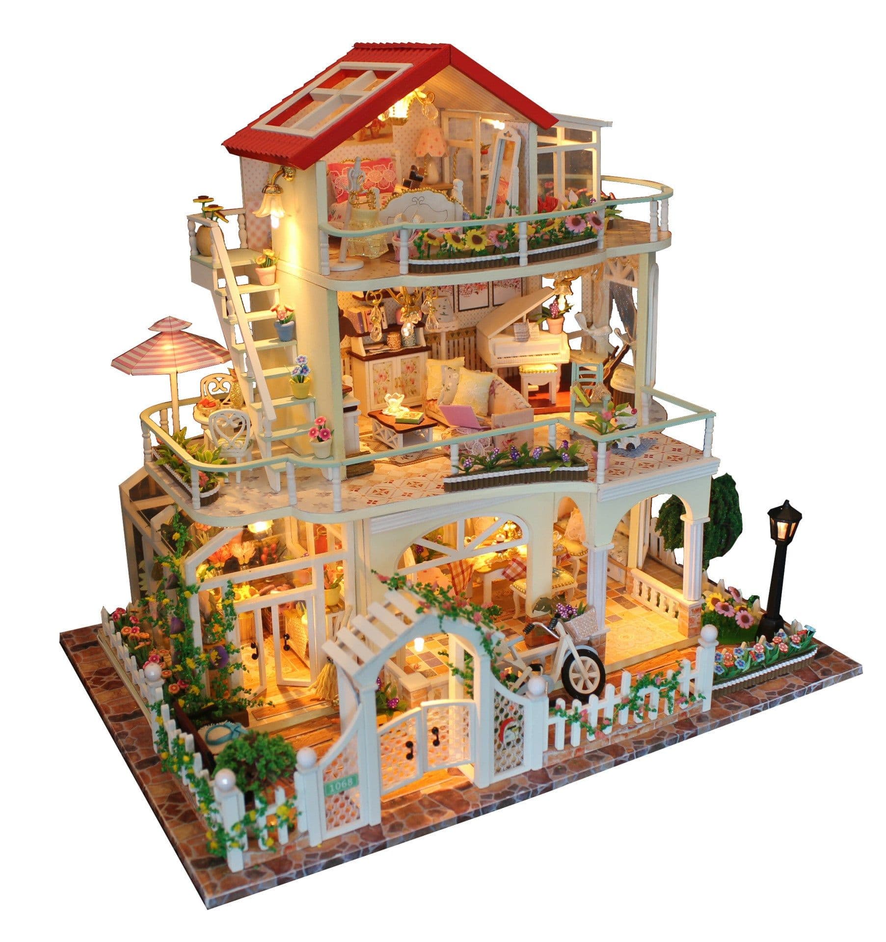 image-DIY cabin toy building blocks