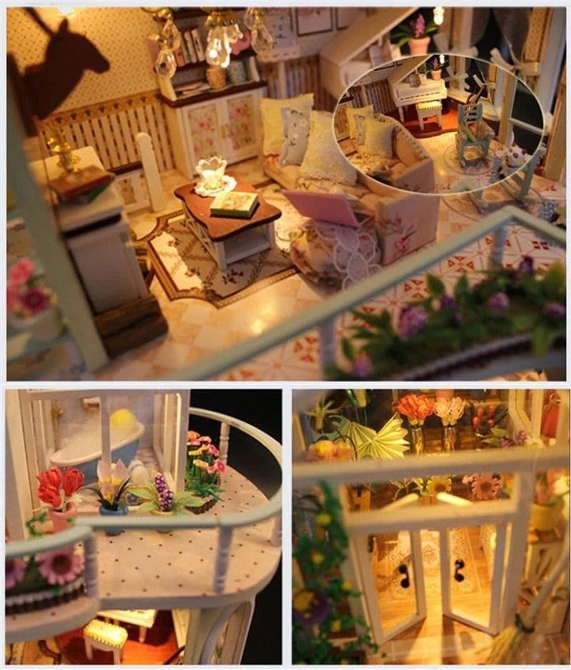 image-DIY cabin toy building blocks