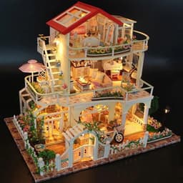 image-DIY cabin toy building blocks