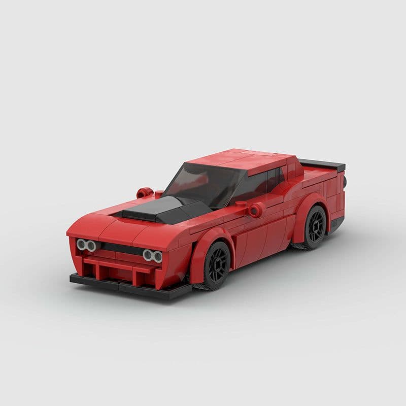 image-Racing Car Sports Model Compatible With Small Particles Building Blocks DIY Educational Toys
