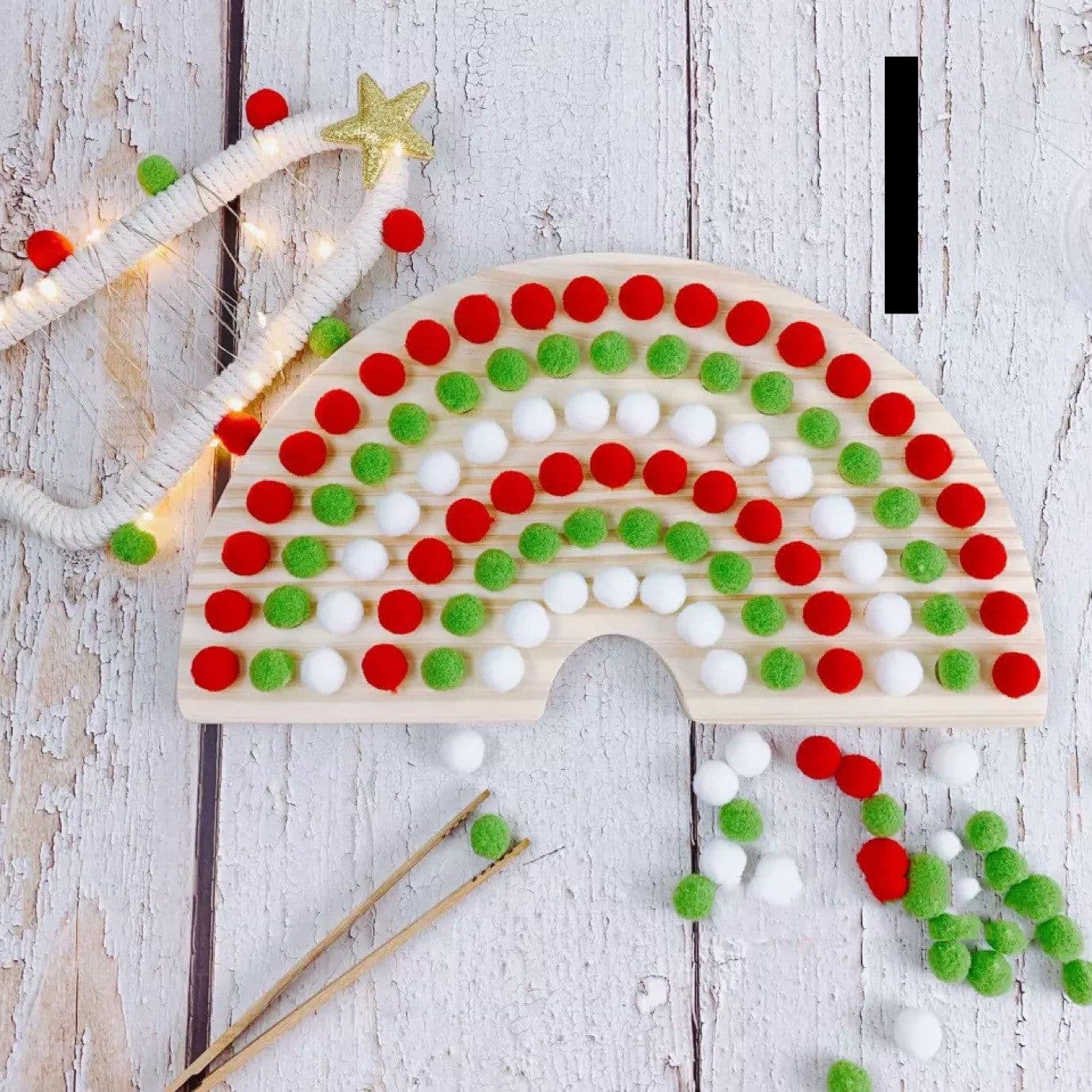 image-Rainbow Hair Ball Building Blocks Baby Early Education Educational Toys